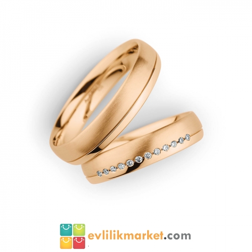 Evlilik yüzüğü rose color