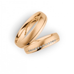 Gelin Damat Alyans - Evlilik yüzüğü rose color