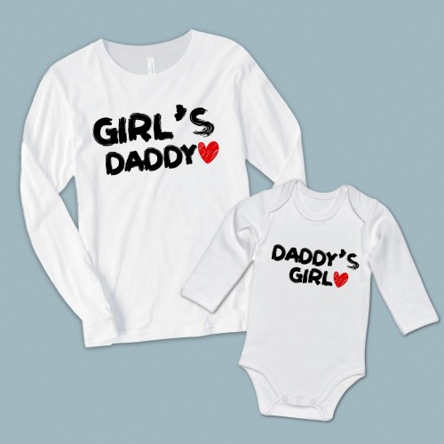  - Girl's Daddy Daddy's Girl baba kız set