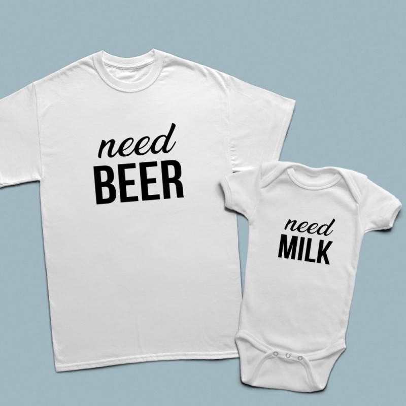 Need beer and need milk baba çocuk set - 1