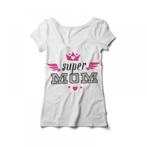  - Super Mom Kadın Tshirt