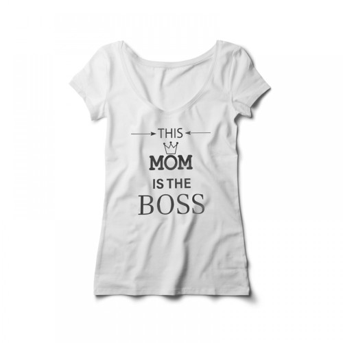  - This Mom is the Boss Kadın Tshirt